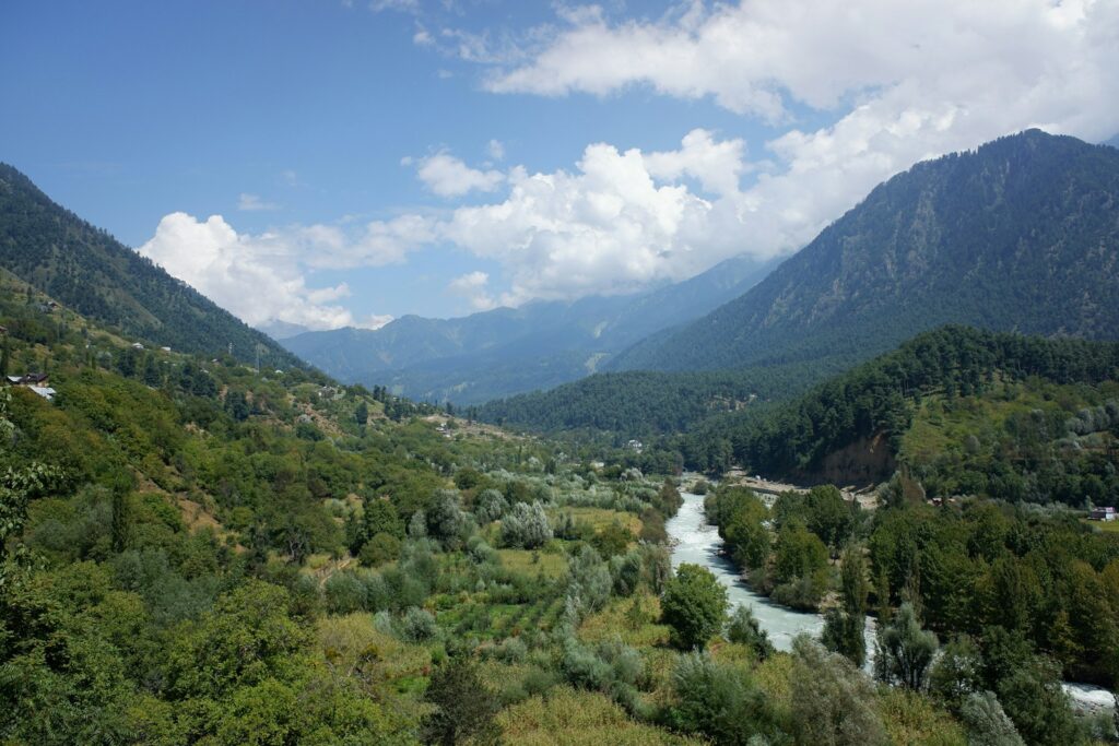 a river running through a valley